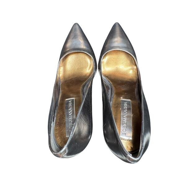 BCBGMAXAZRIA heels, metallic silvery Pointed Toe pump Size 7M - Picture 8 of 11